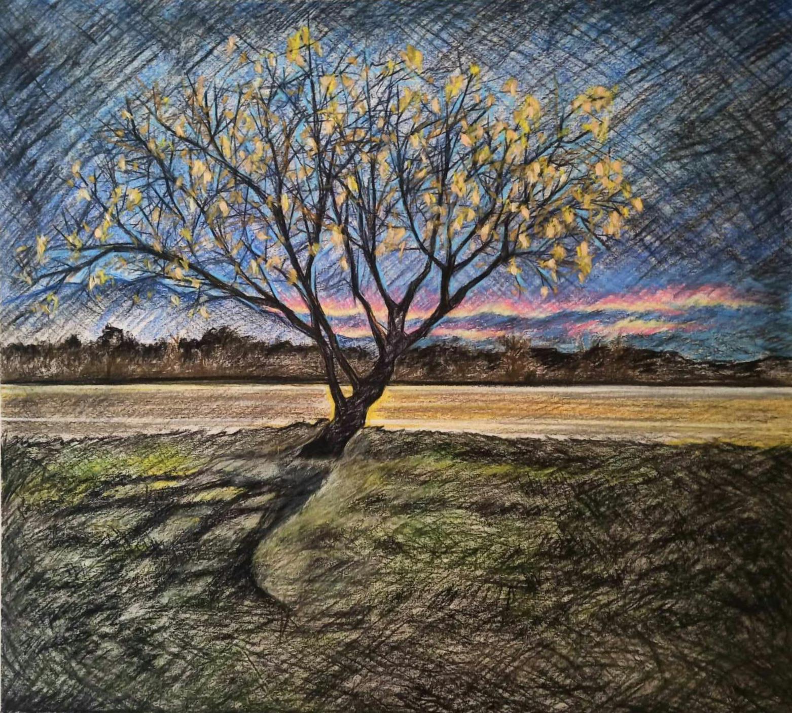 Elena Griva's painting – highway of 2022