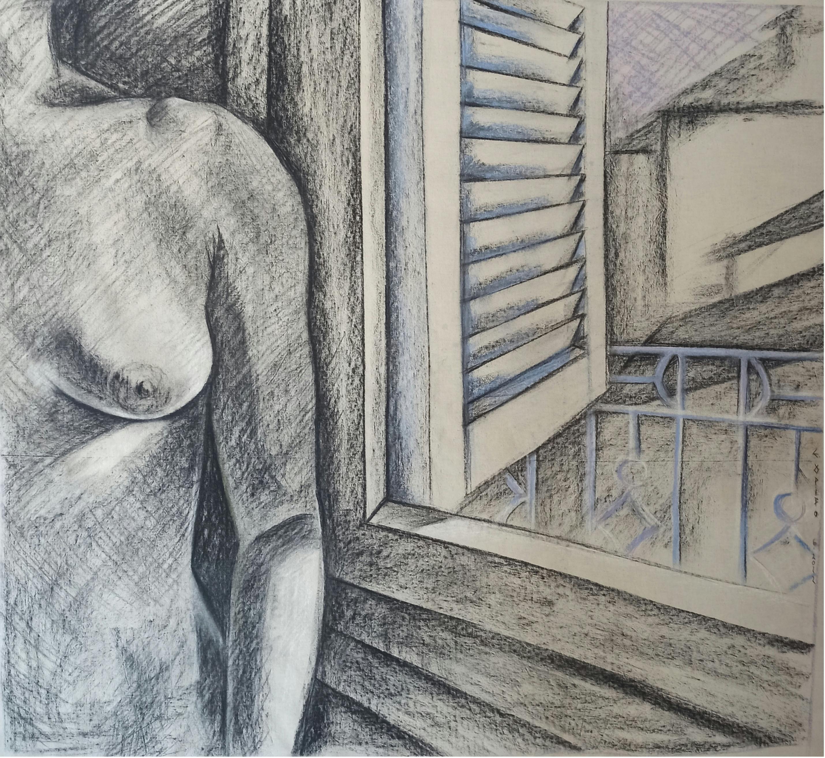 Elena Griva's painting – Female simplicity of 2022