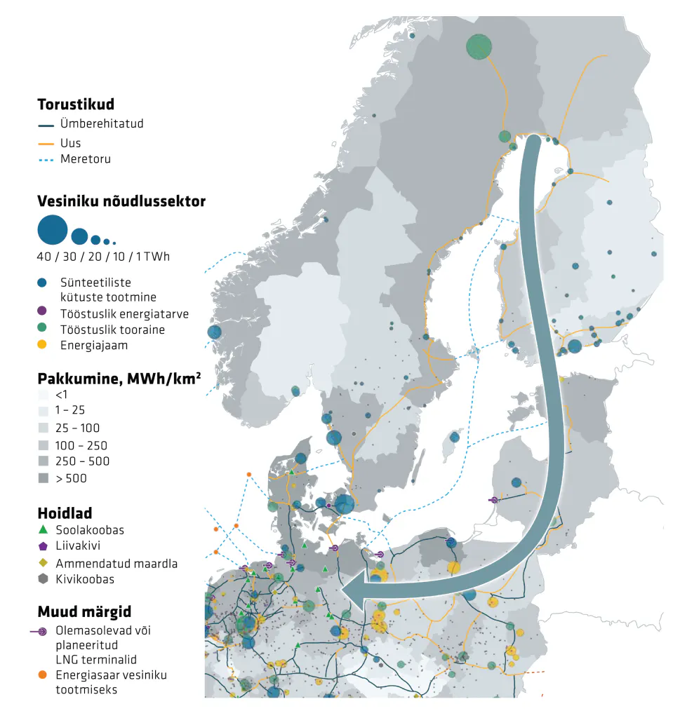 EHB Noridcs ja Baltics vesiniku tarnekoridor
