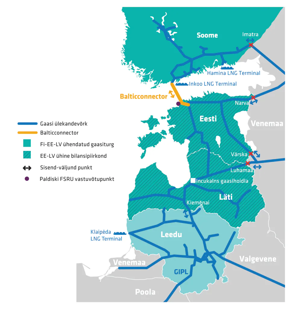Eesti-Läti ühise bilansitsooni kaart