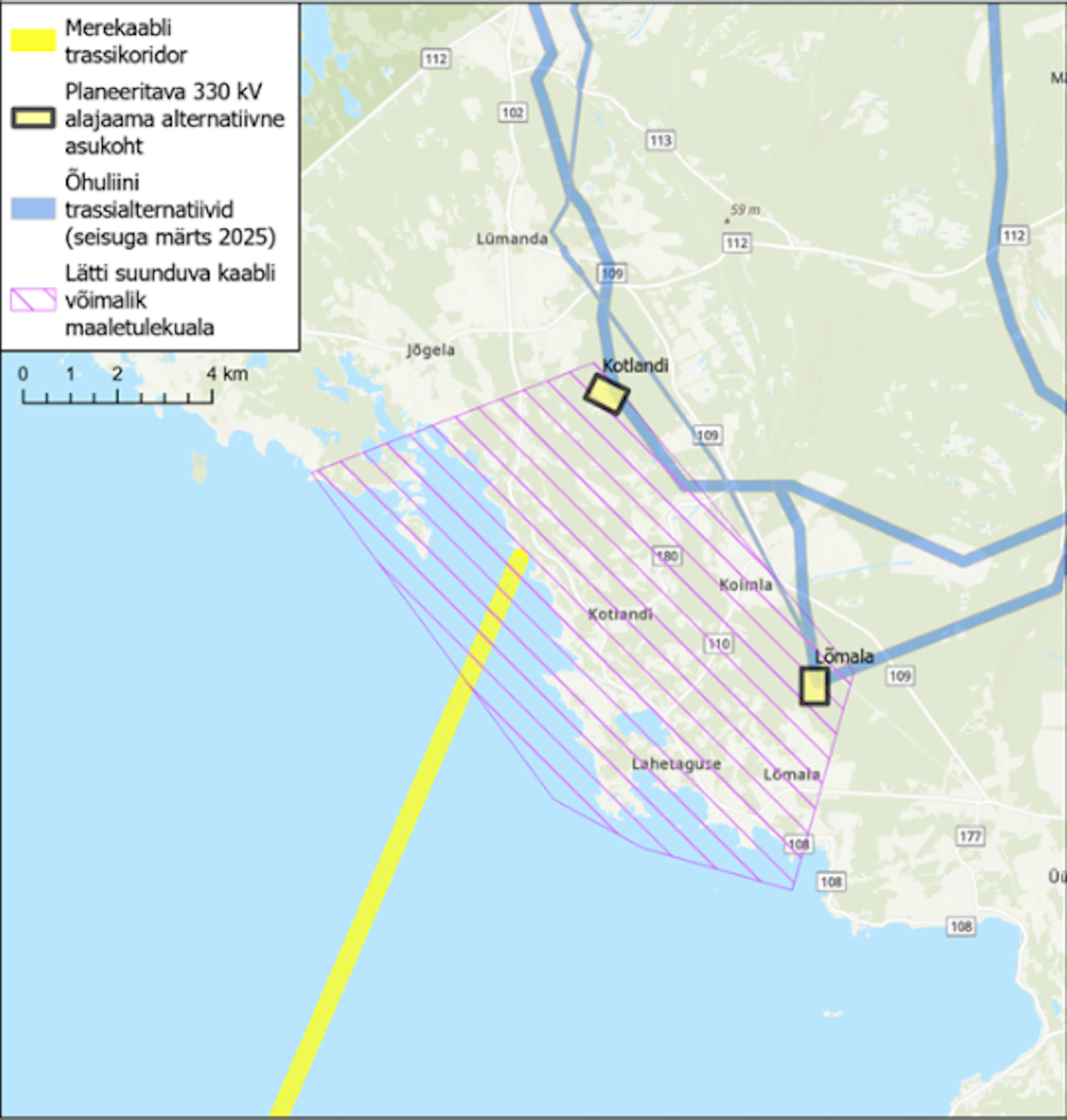 4. ühenduse võimalik maaletulekala