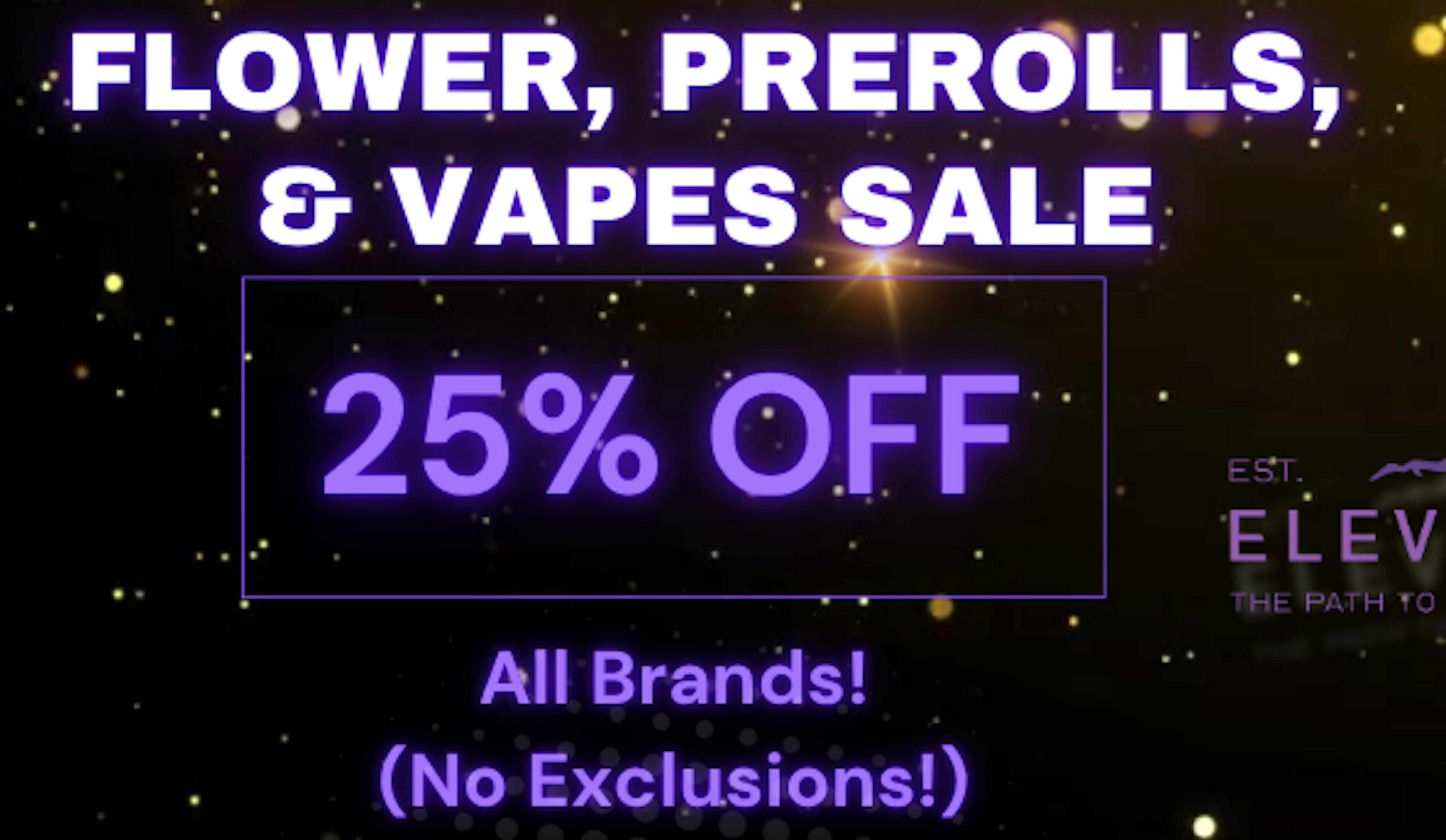 Flower, Prerolls, & Vapes Weekend Sale