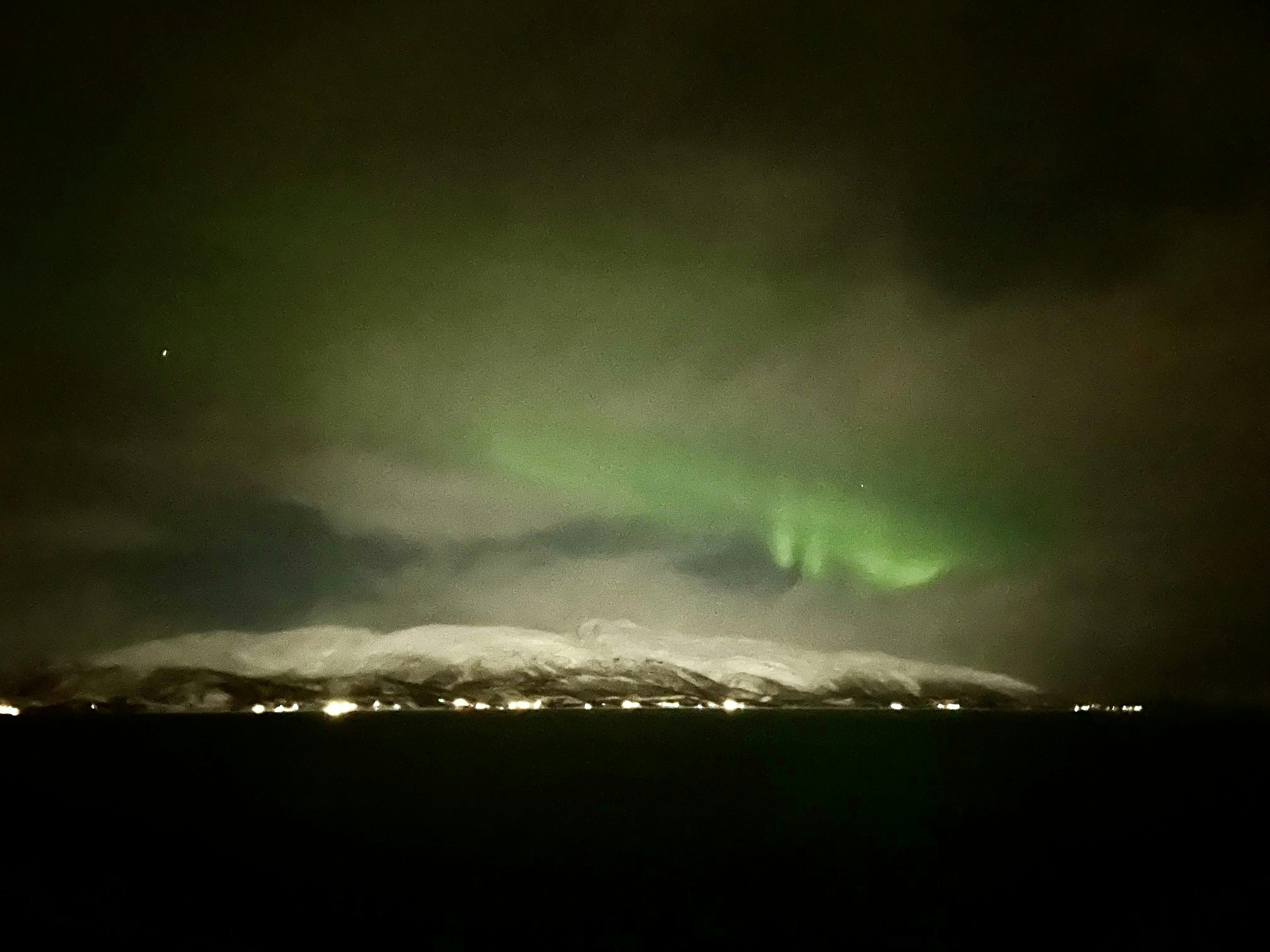 Noorderlicht in Noorwegen.