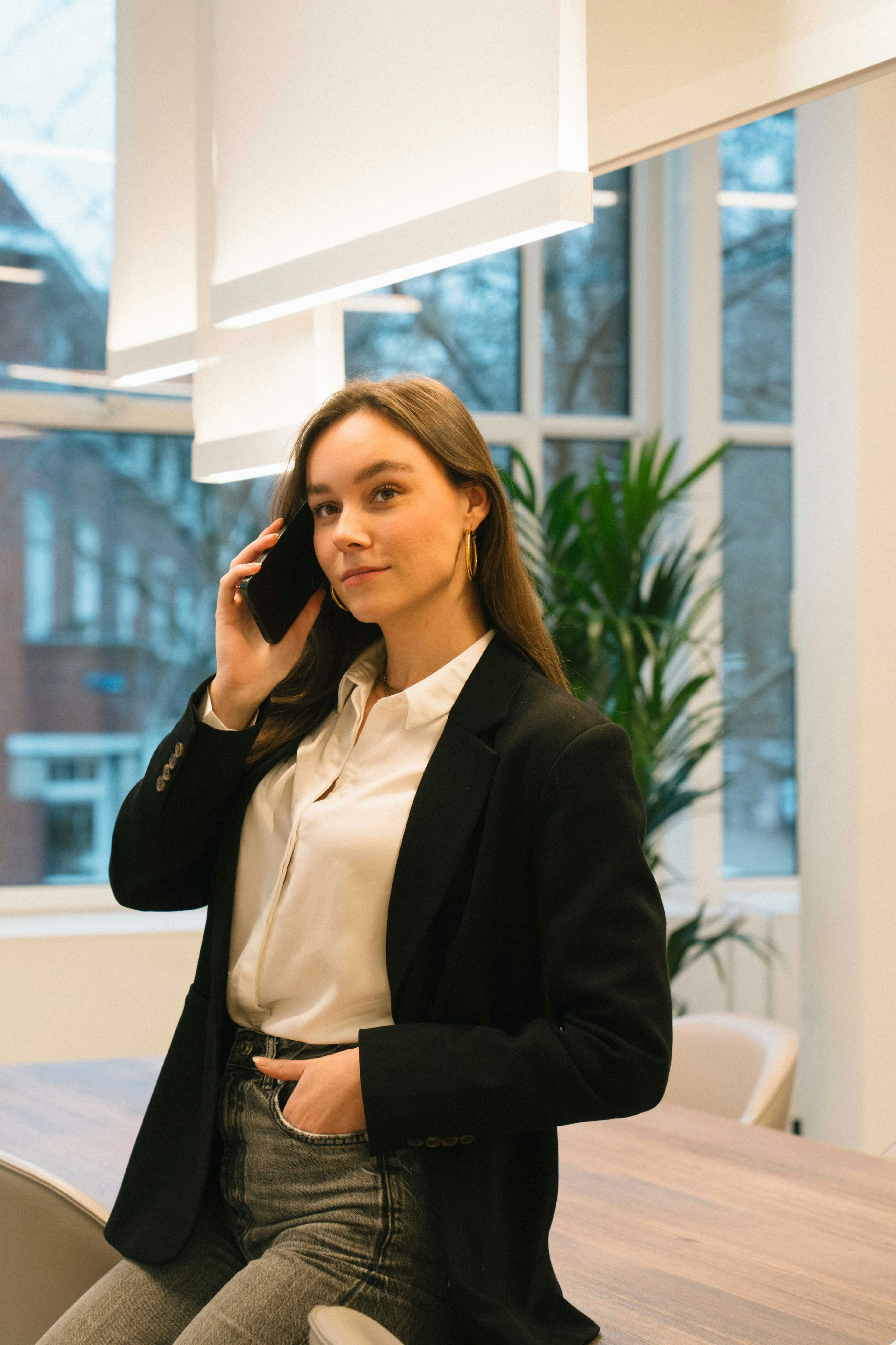 Ellis aan het bellen