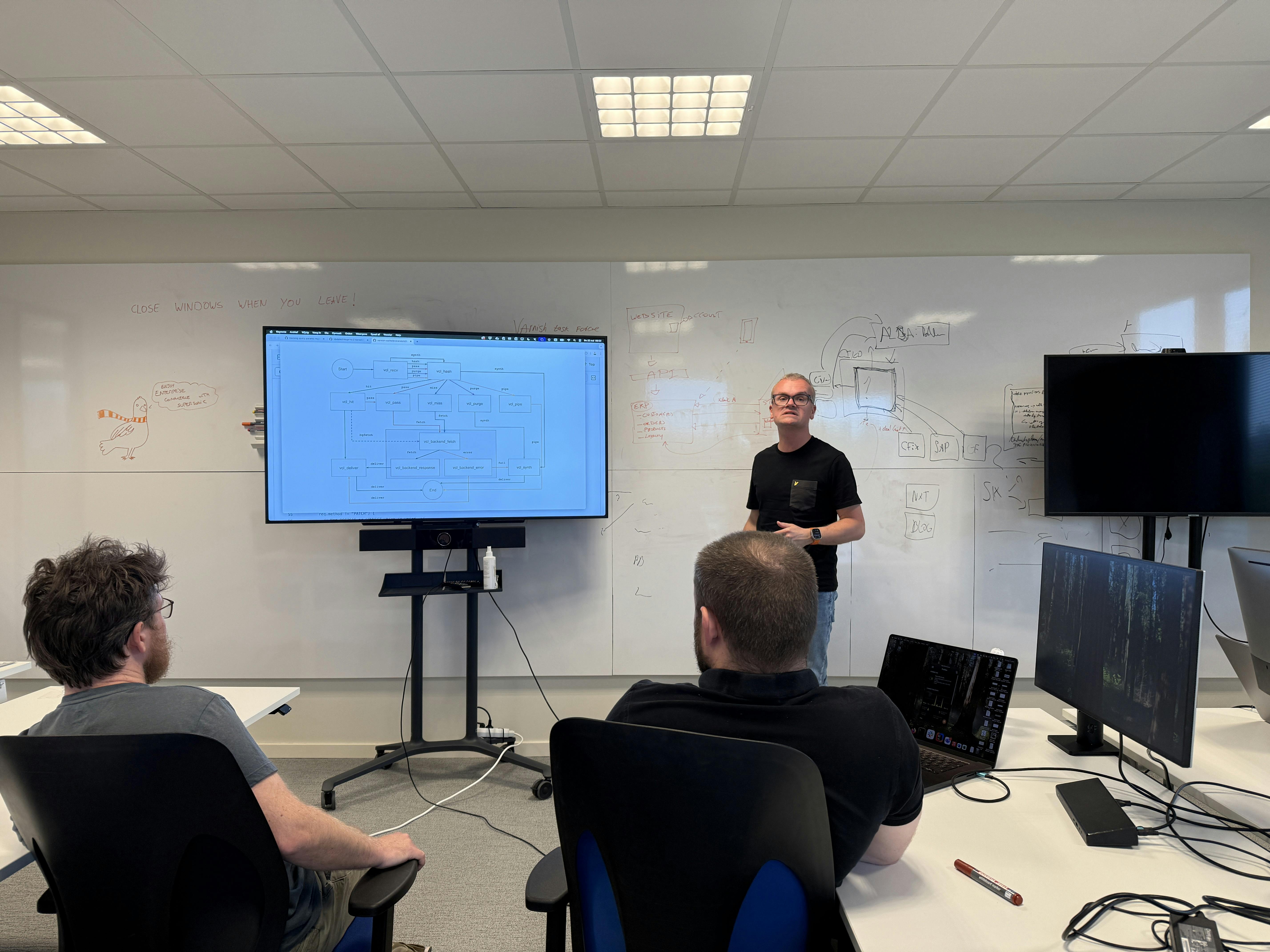 Thijs Feryn Varnish doing a presentation about the builtin VCL
