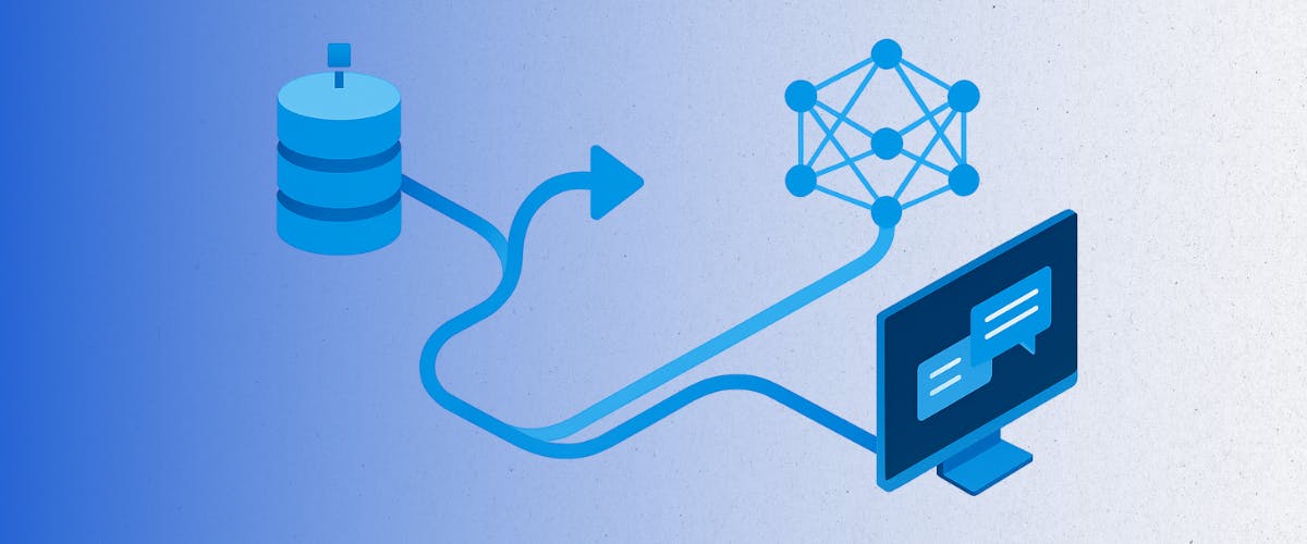 RAG pipeline with database, model, and output