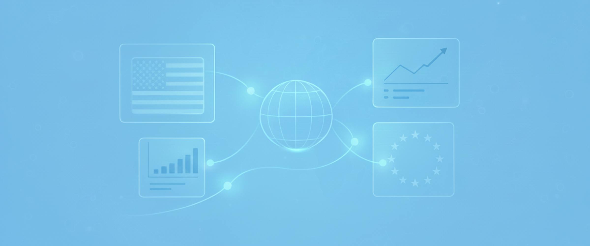 Visual showing US, EU and Latin America connected for AI nearshoring