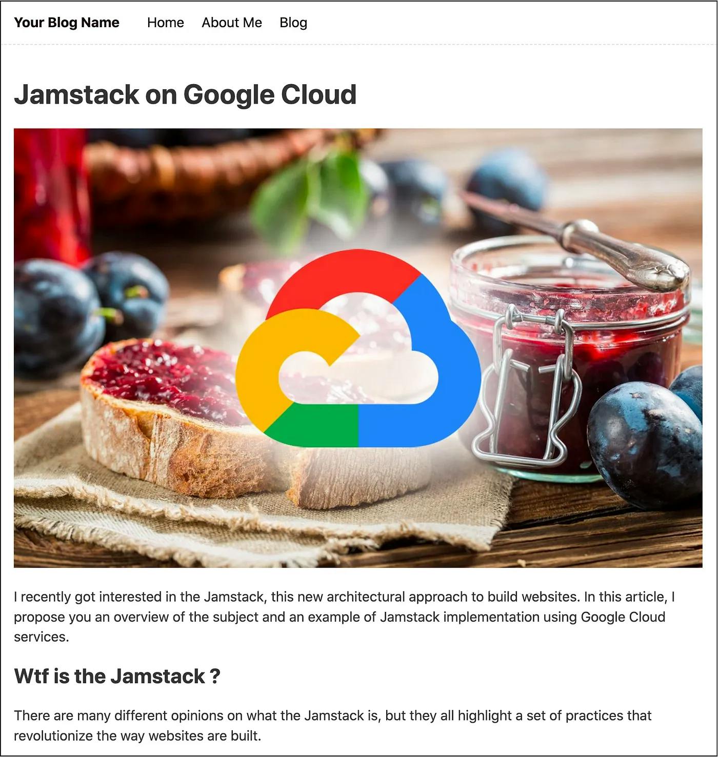 Jamstack blog post