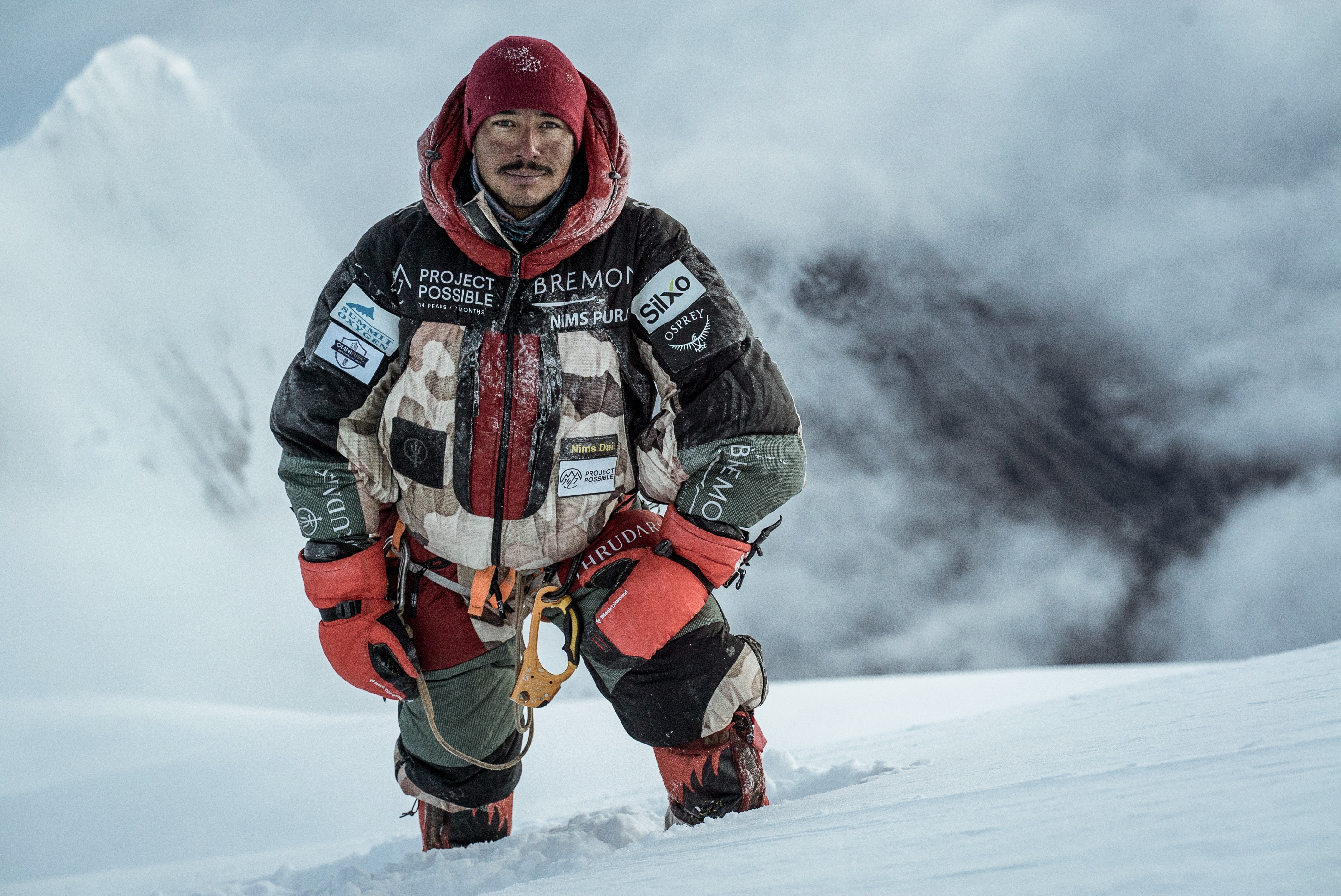 Nimsdai Near the summit of Manaslu, September 2019 during Bremont Project Possible