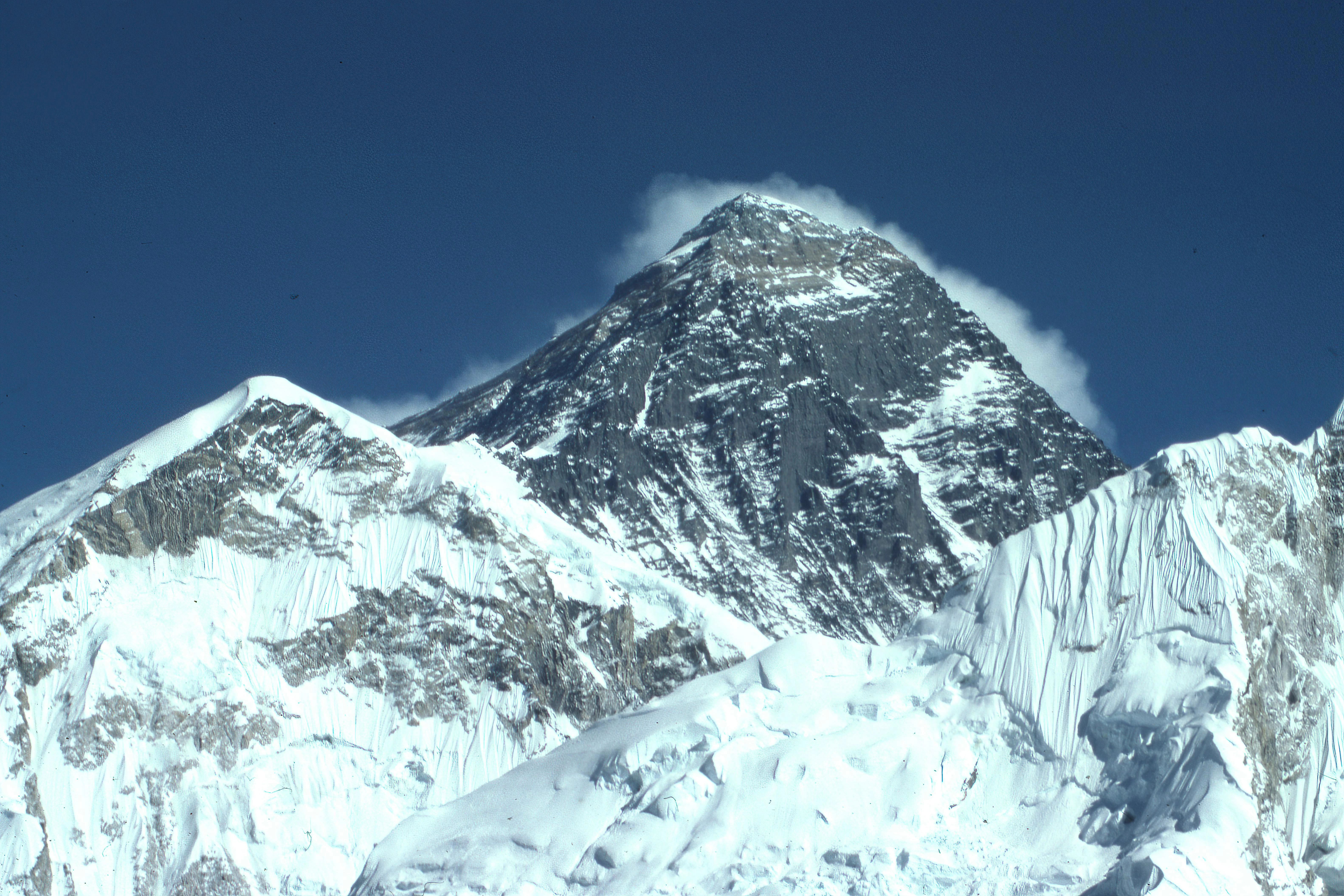 Everest covered with snow
