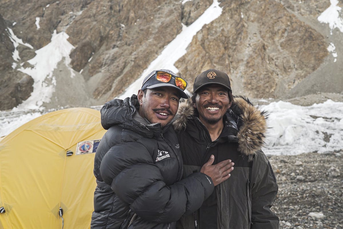 Nims and Mingma David in K2 during Project Possible mission