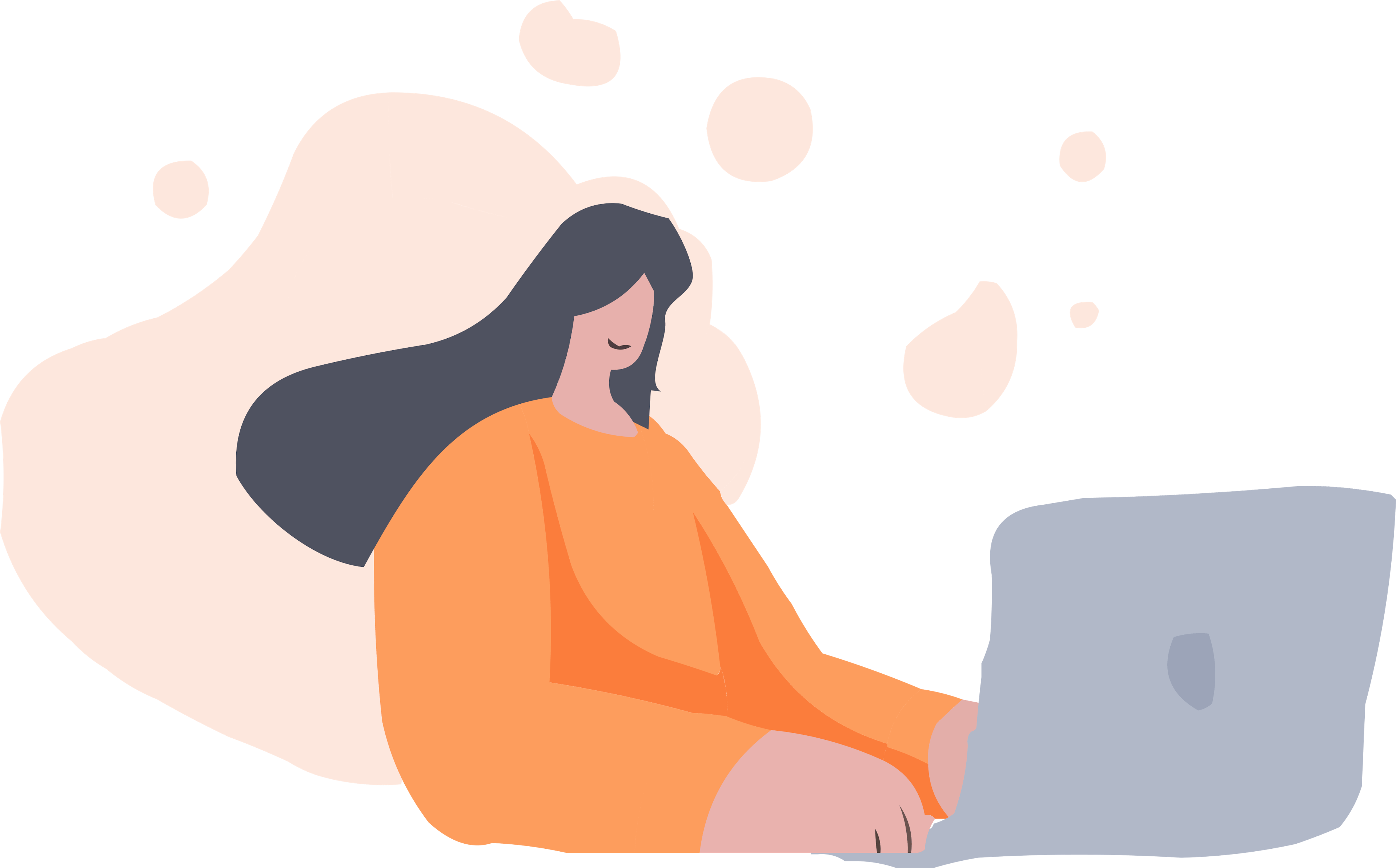 Illustration de Louisa avec un ordinateur portable