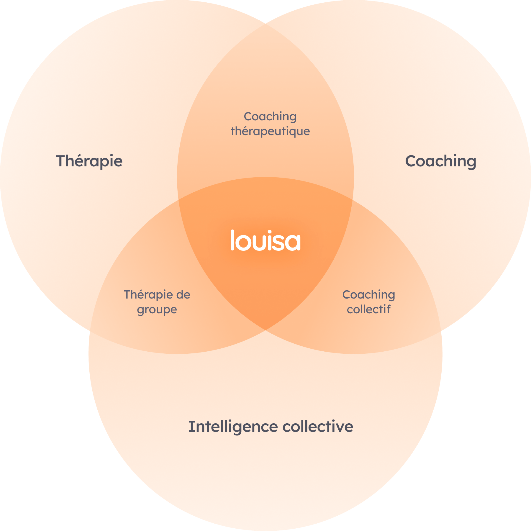 Diagramme de Venn de la méthode Louisa