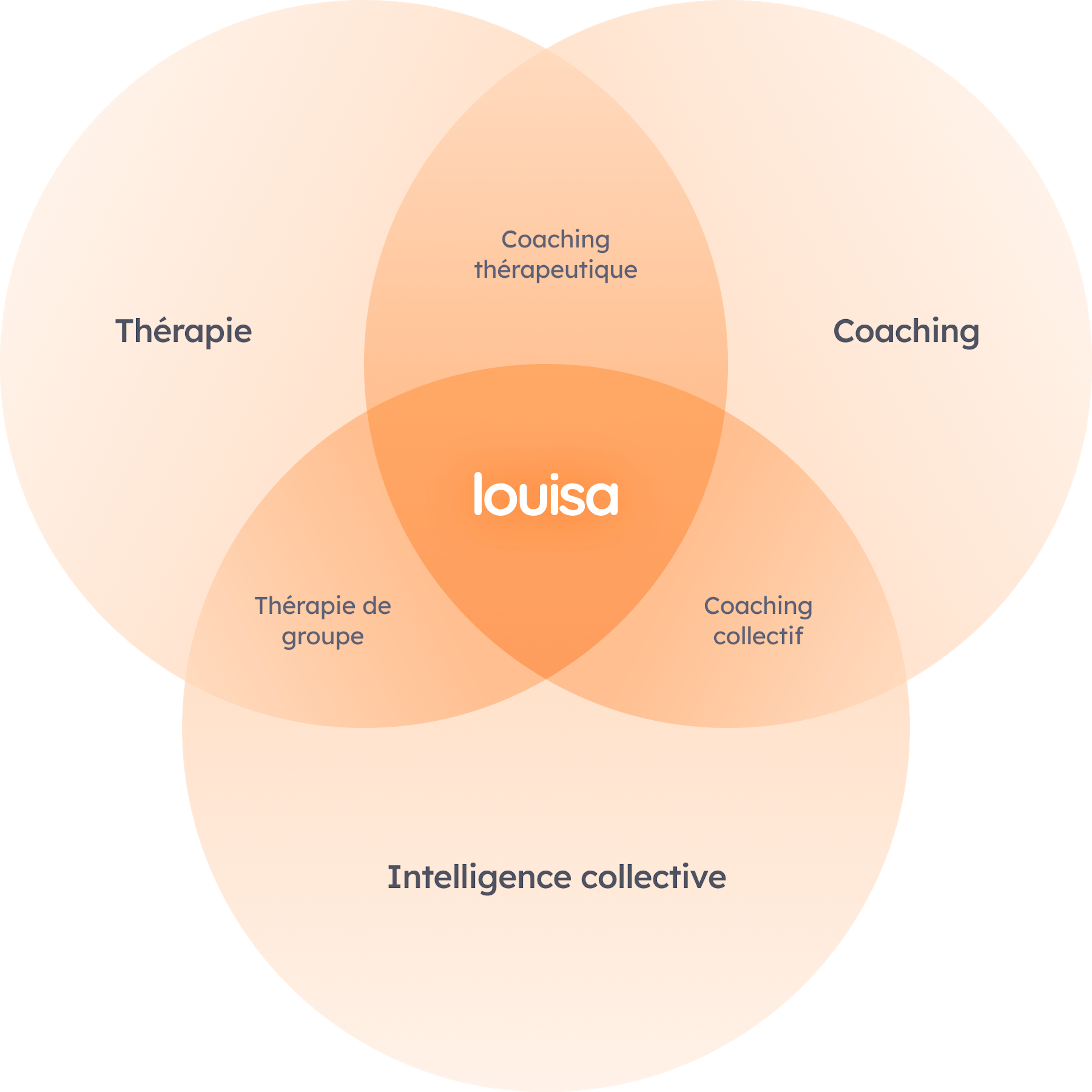 Diagramme de Venn de la méthode Louisa