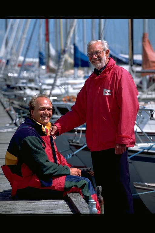 Paul Elvstrøm And Jesper Bank in the early days 