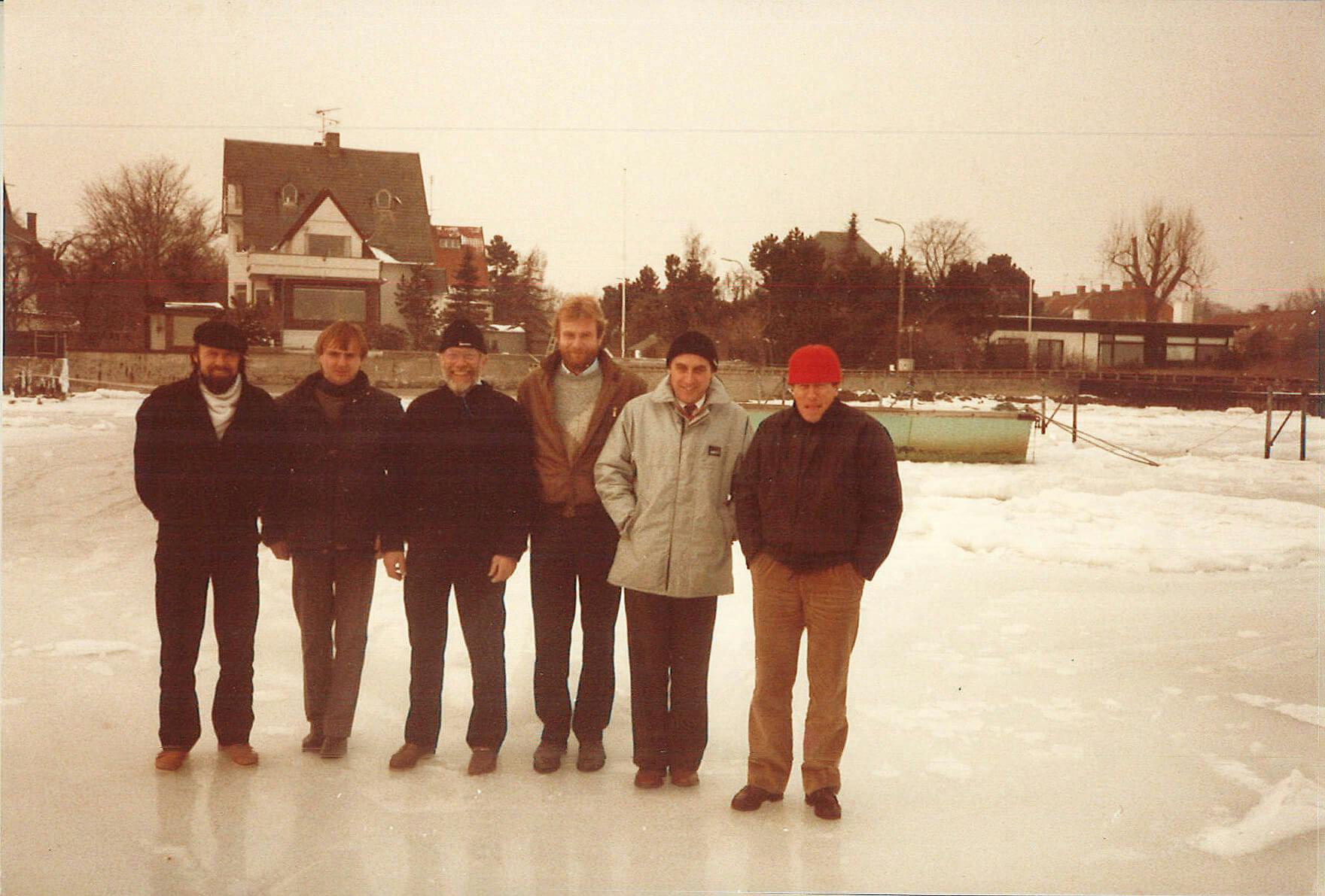 One the ice with a few of the usual suspects - the eagle-eyed reader might recognize some faces here.