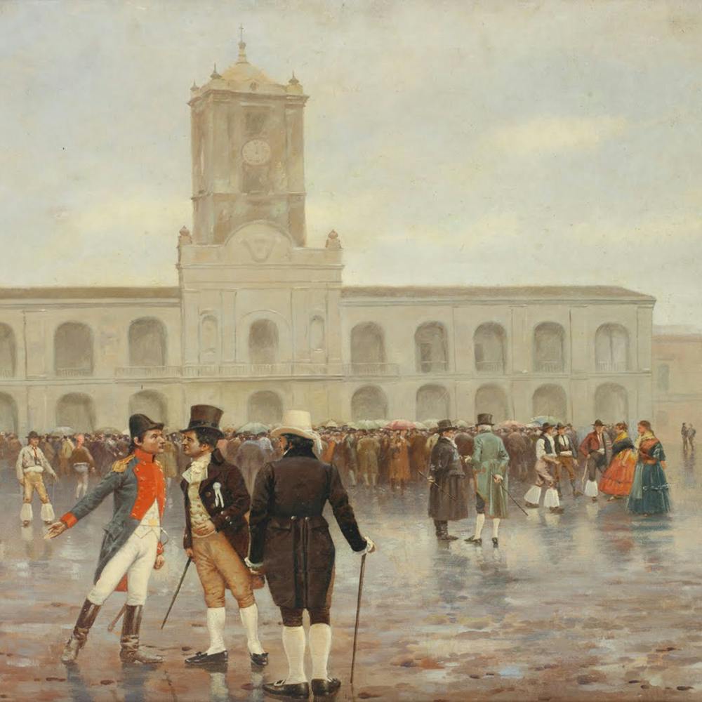 The May Revolution. Francisco Fortuny, oil painting (1910).