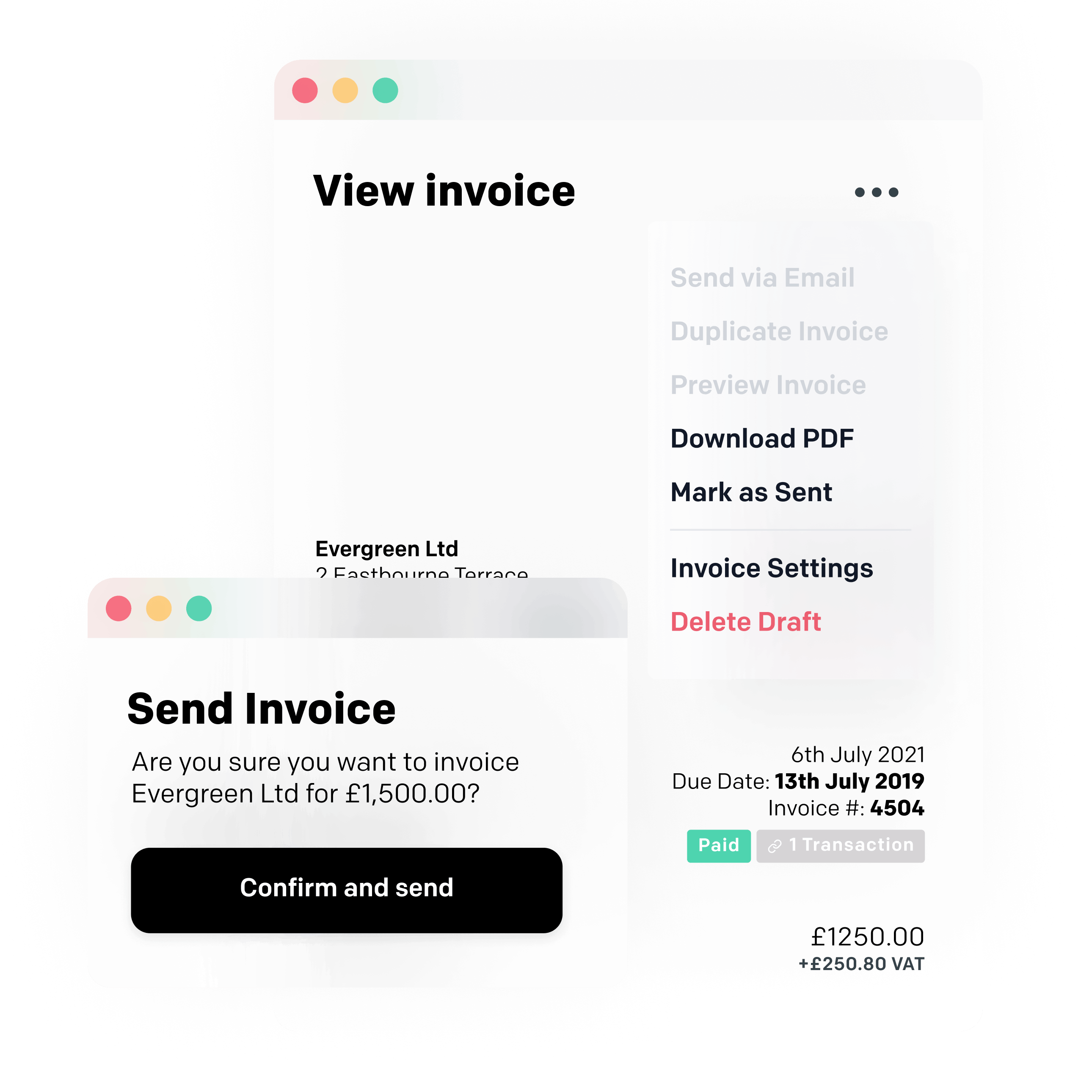 Send invoices from Ember on the go