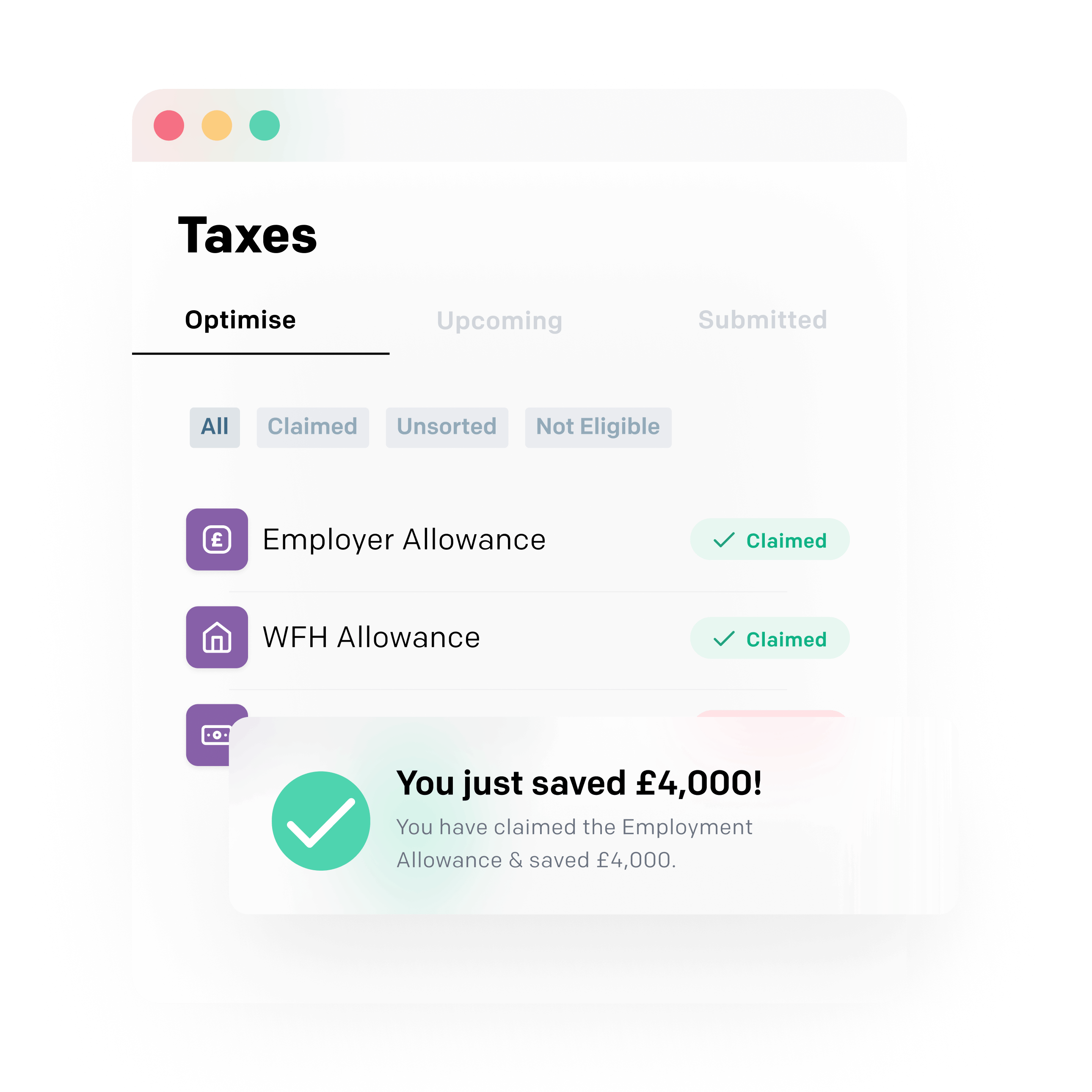Access real-time tax optimisation