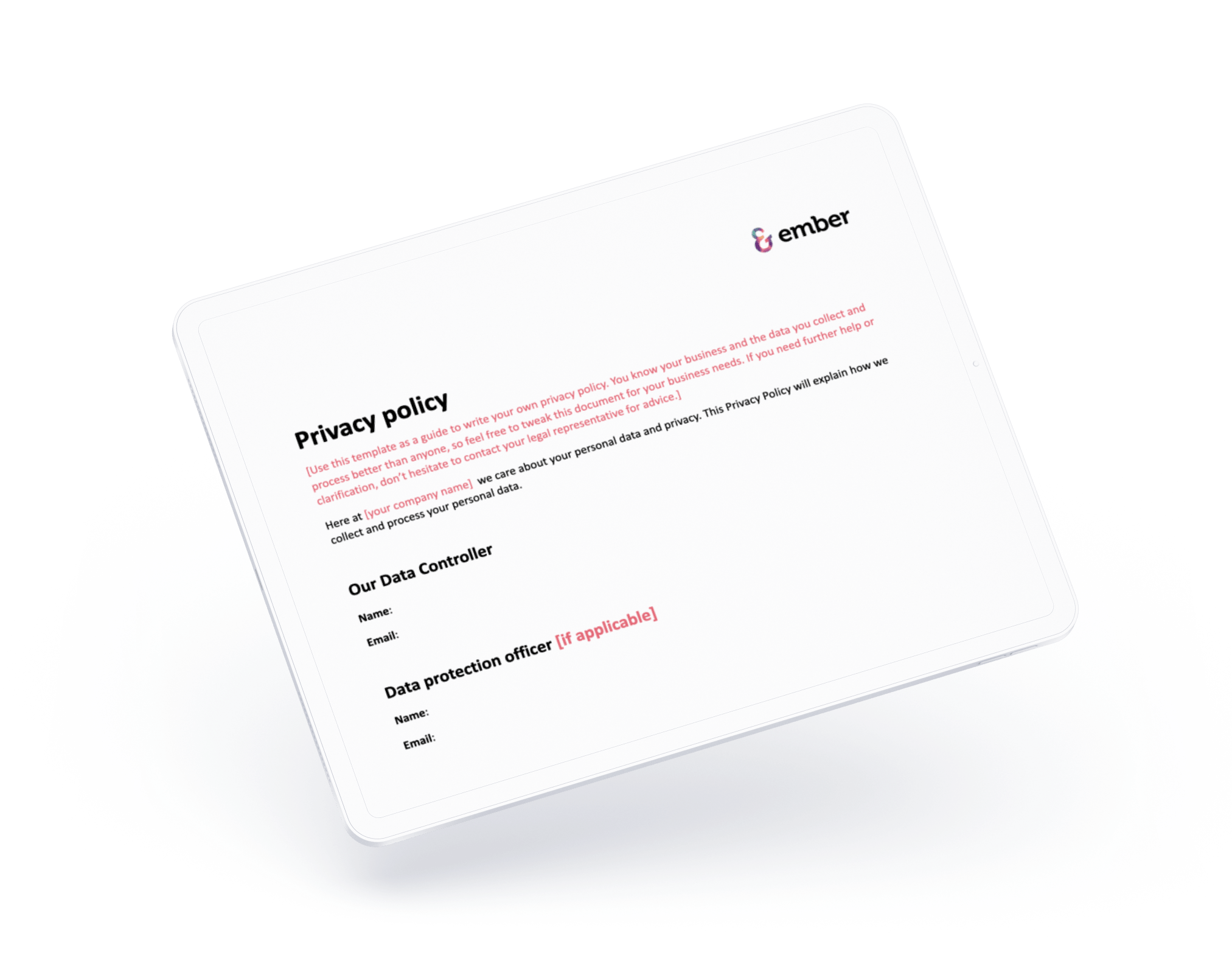 Privacy Policy Template Privacy Policy Template