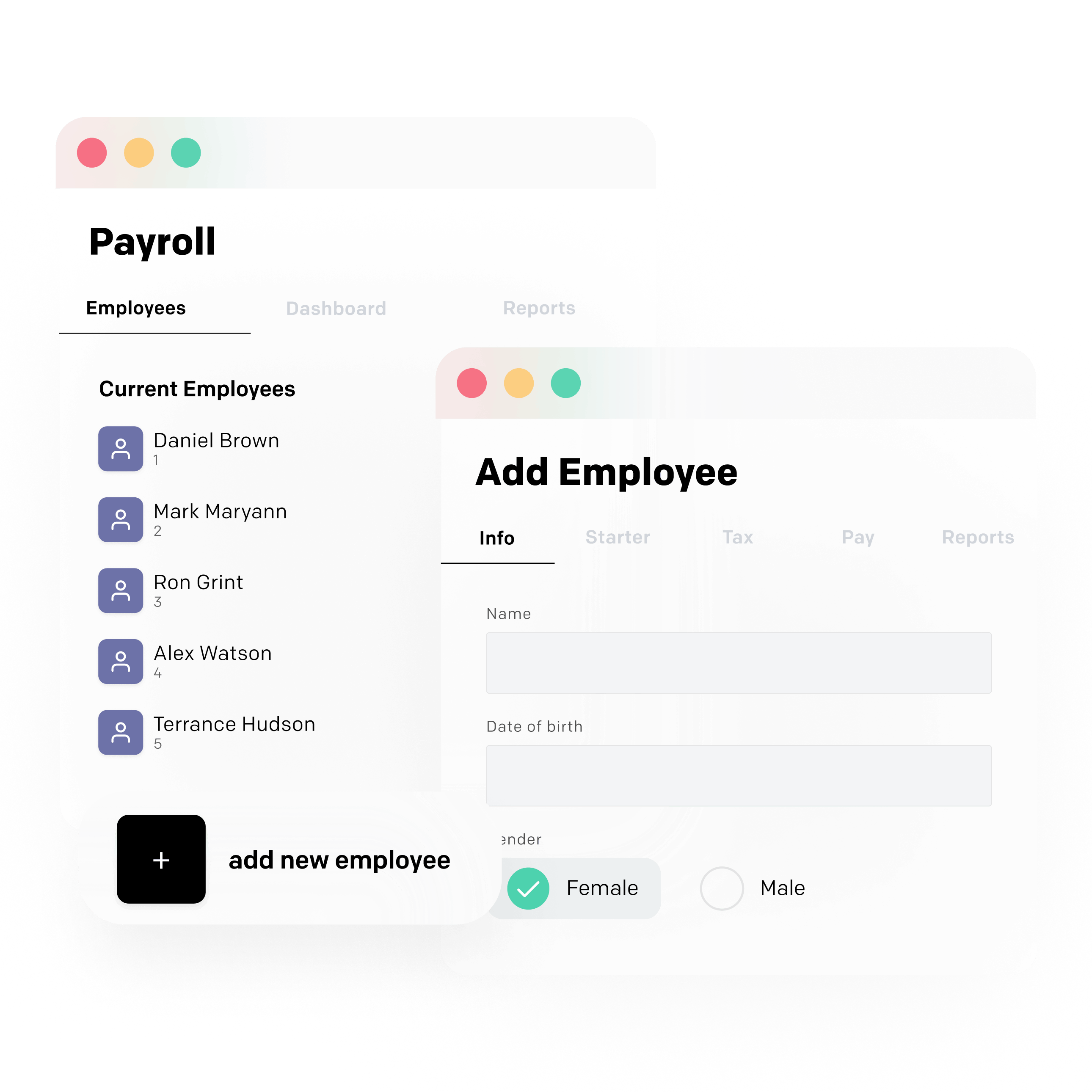 Add employees as you grow