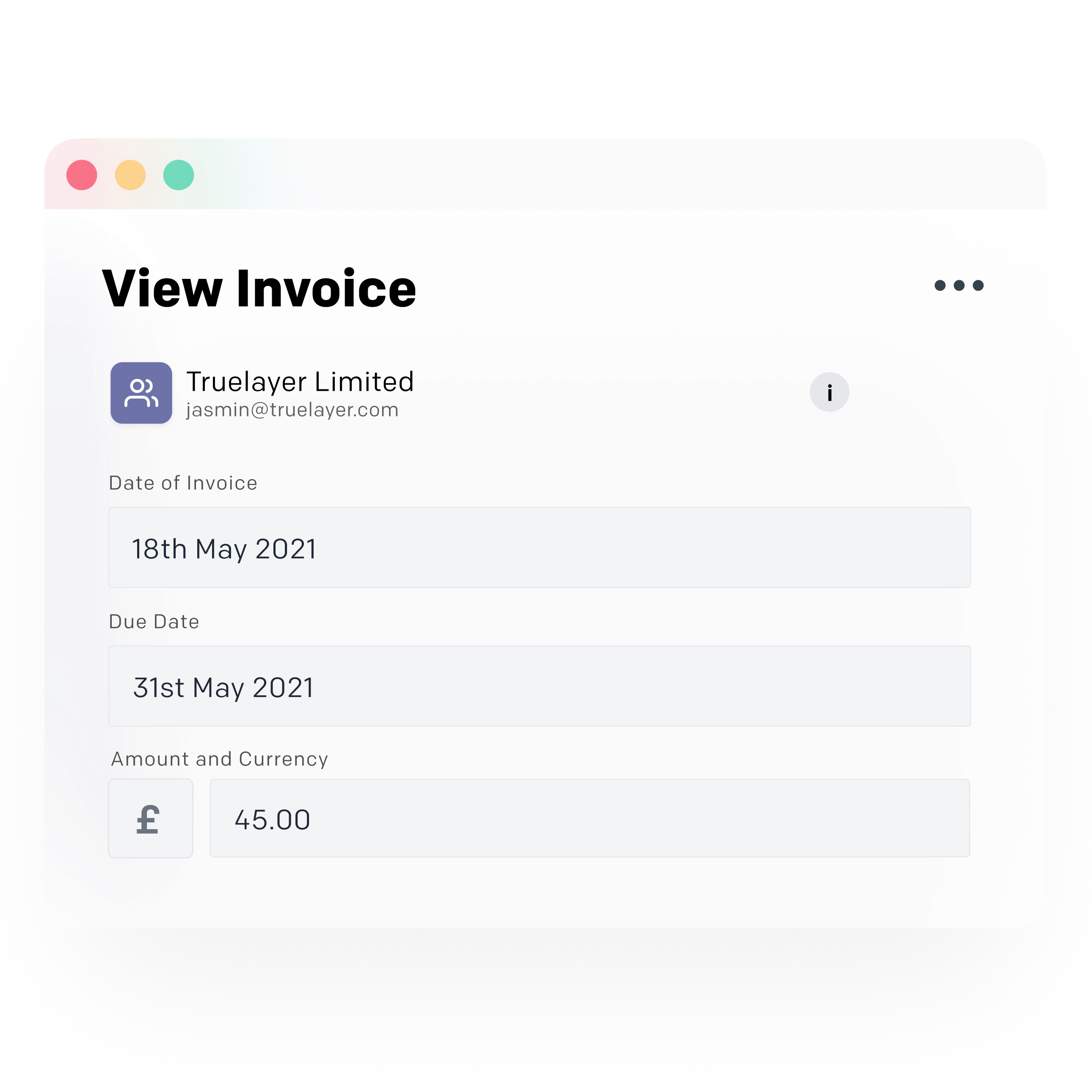 Generate invoices in just a few clicks