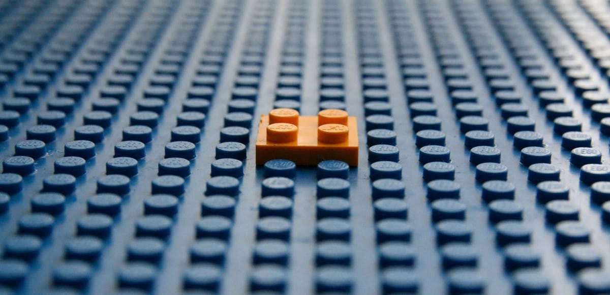 Lego signifying the first building block.