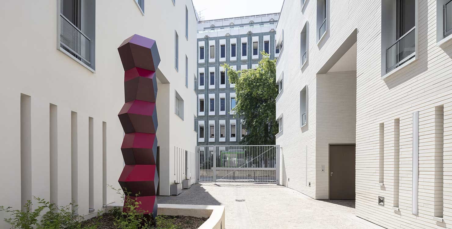 1 immeuble, 1 oeuvre au sein du programme immobilier à Paris 11 "Passage Oberkampf"