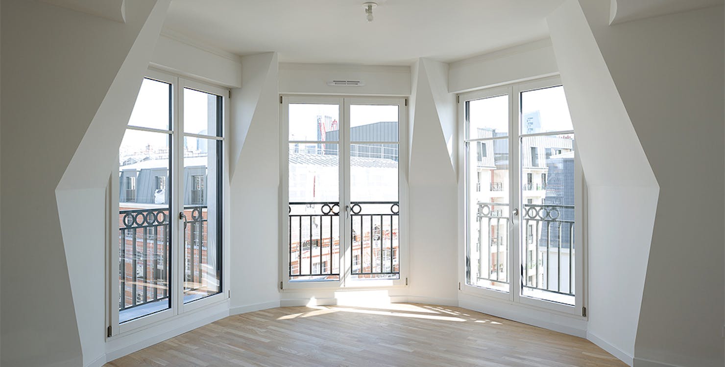 Salon d'un appartement neuf du programme immobilier "Quartier des Arts" à Puteaux