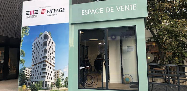 Espace de vente du promoteur immobilier Emerige à Asnières-sur-Seine