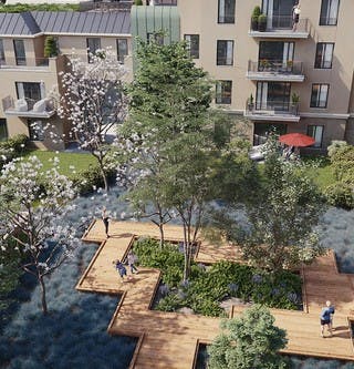1 rue Roussel à Saint-Maur : cœur d'îlot