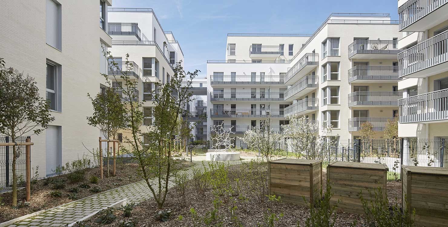 Projet paysager de Carré de l'Arsenal, programme immobilier neuf à Rueil-Malmaison