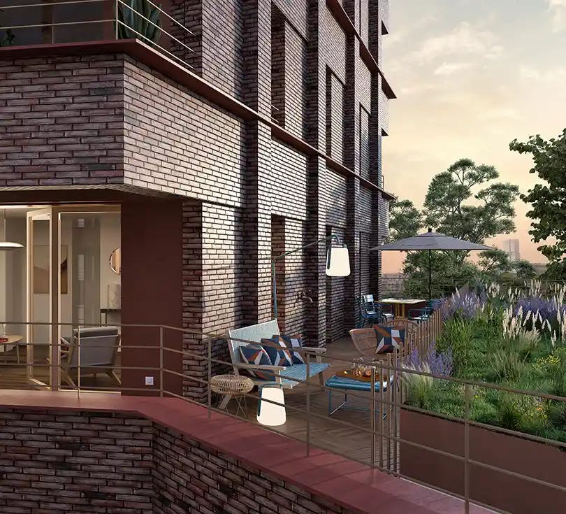 Appartement neuf avec terrasse à Saint-Ouen dans le programme immobilier 