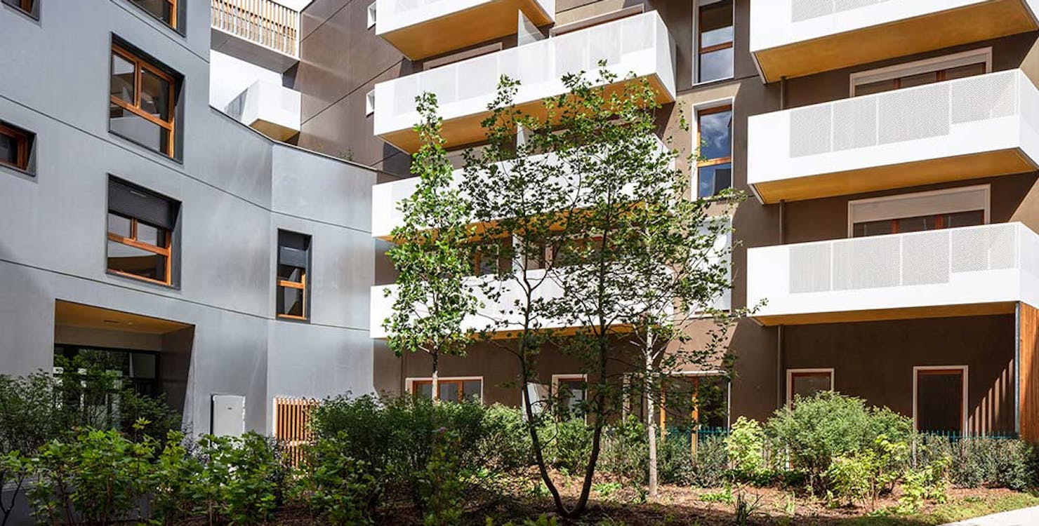 Jardin intérieur du programme immobilier neuf à Gennevilliers