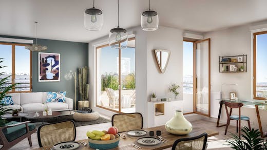 Appartement neuf du programme immobilier Emerige "Rue Claude Robert" à Gennevilliers