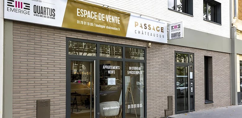 Espace de vente du promoteur immobilier Emerige à Boulogne-Billancourt