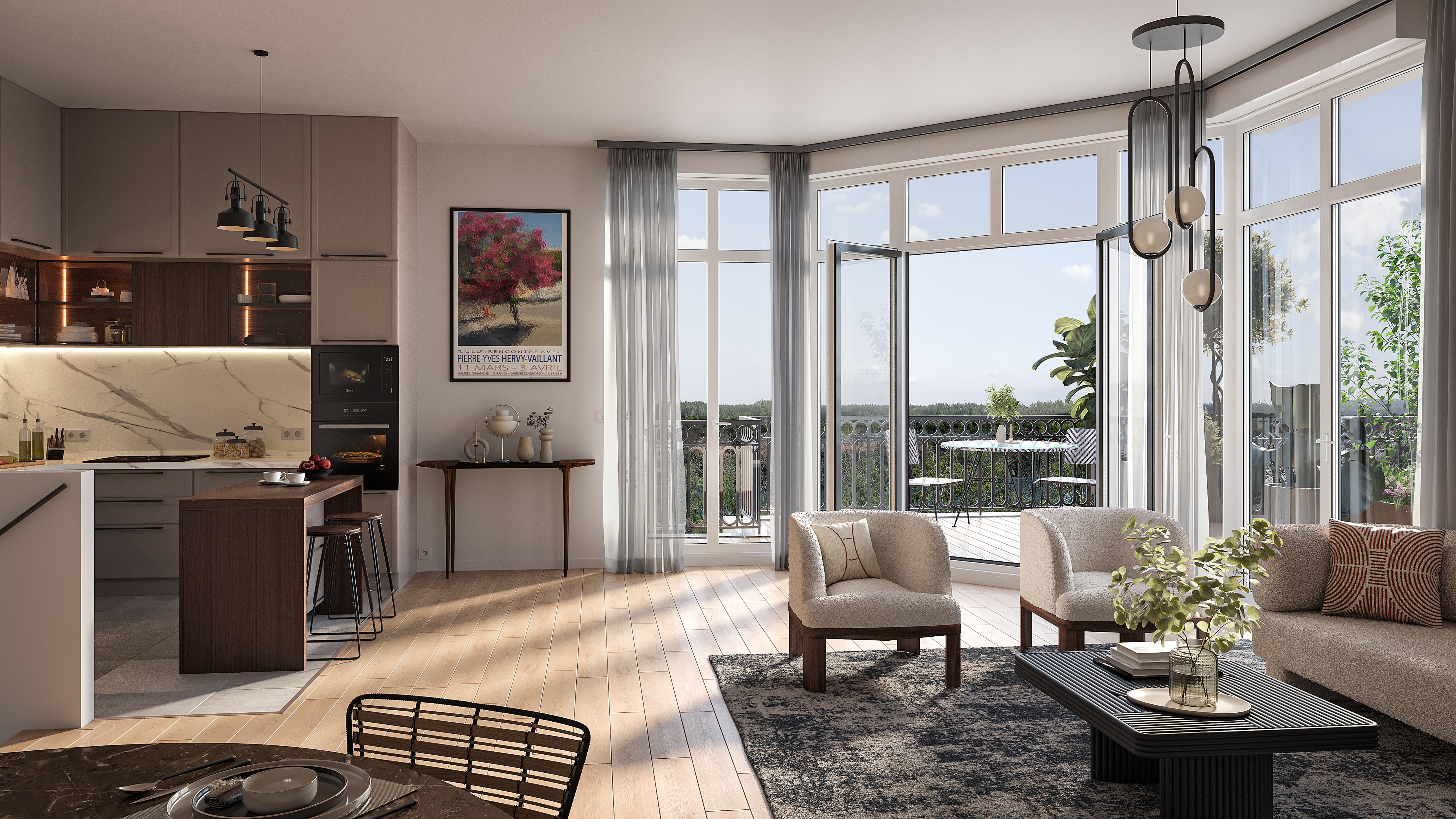 Quai de Dion-Bouton - appartement duplex - Puteaux