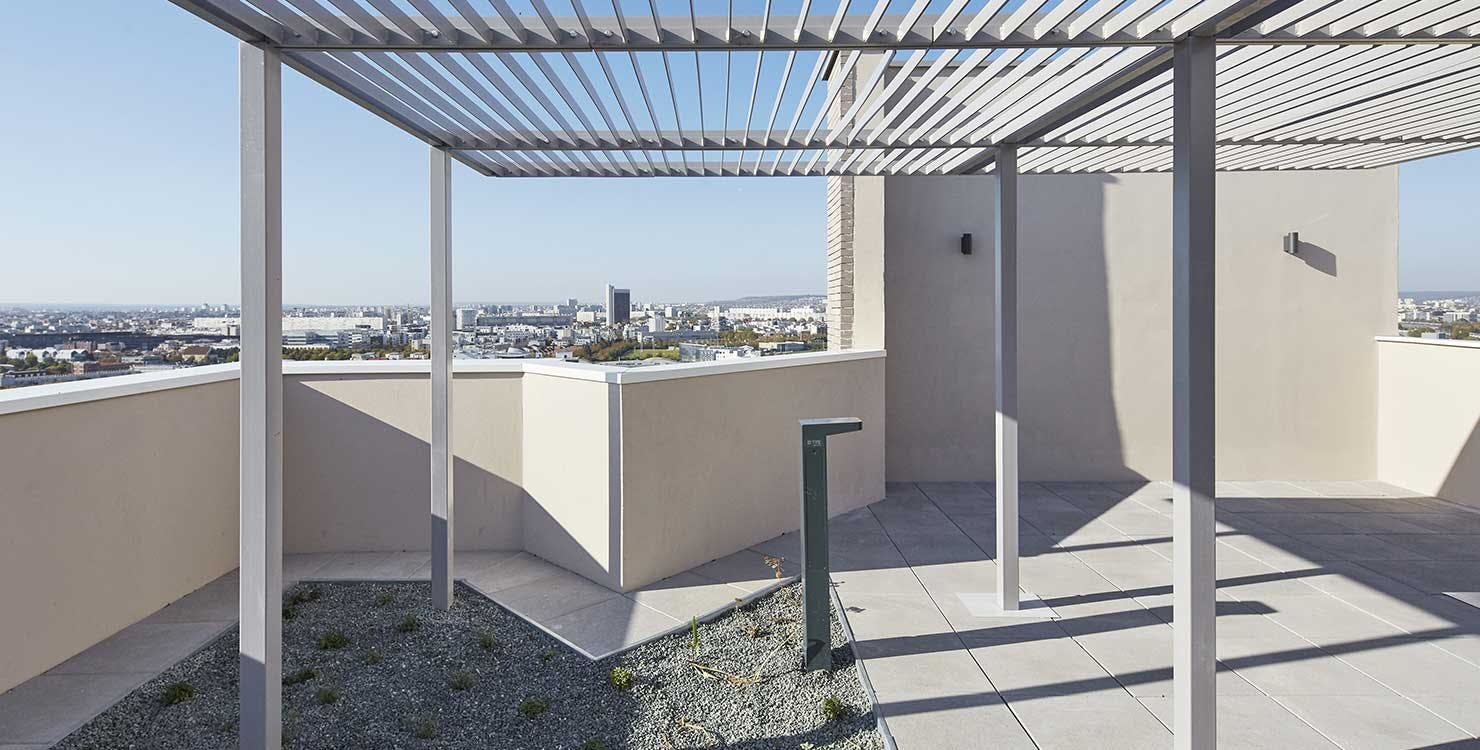 Terrasse du programme immobilier neuf à Asnières-sur-Seine