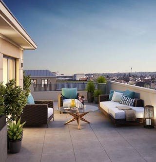 1 rue Roussel à Saint-Maur : terrasse