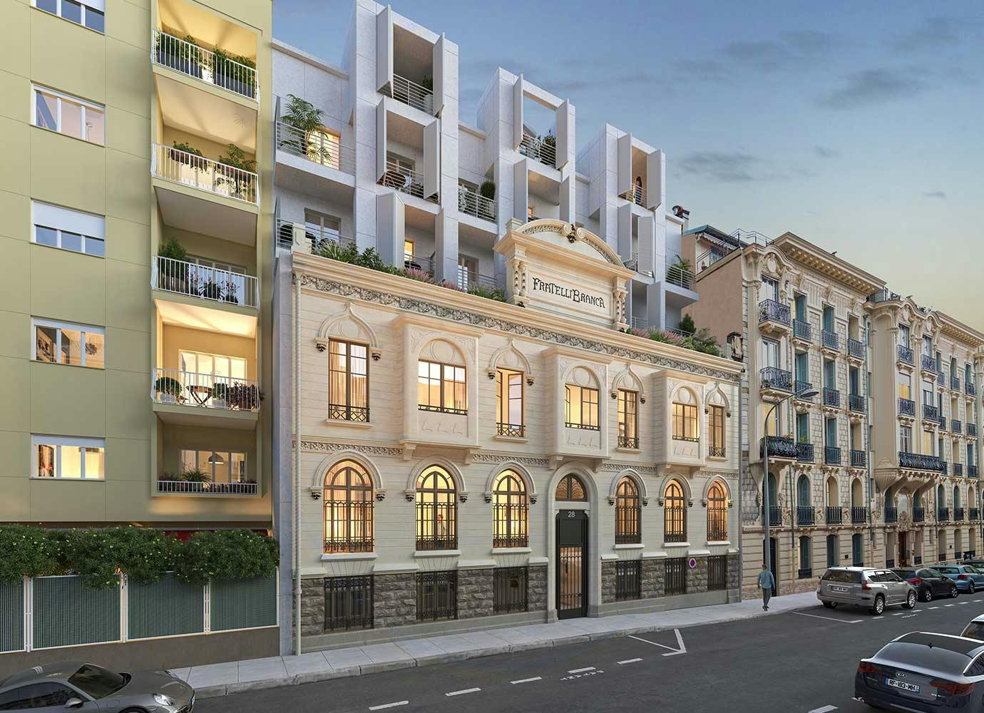 Le programme immobilier neuf à Nice "28 Berlioz - Palais Branca"