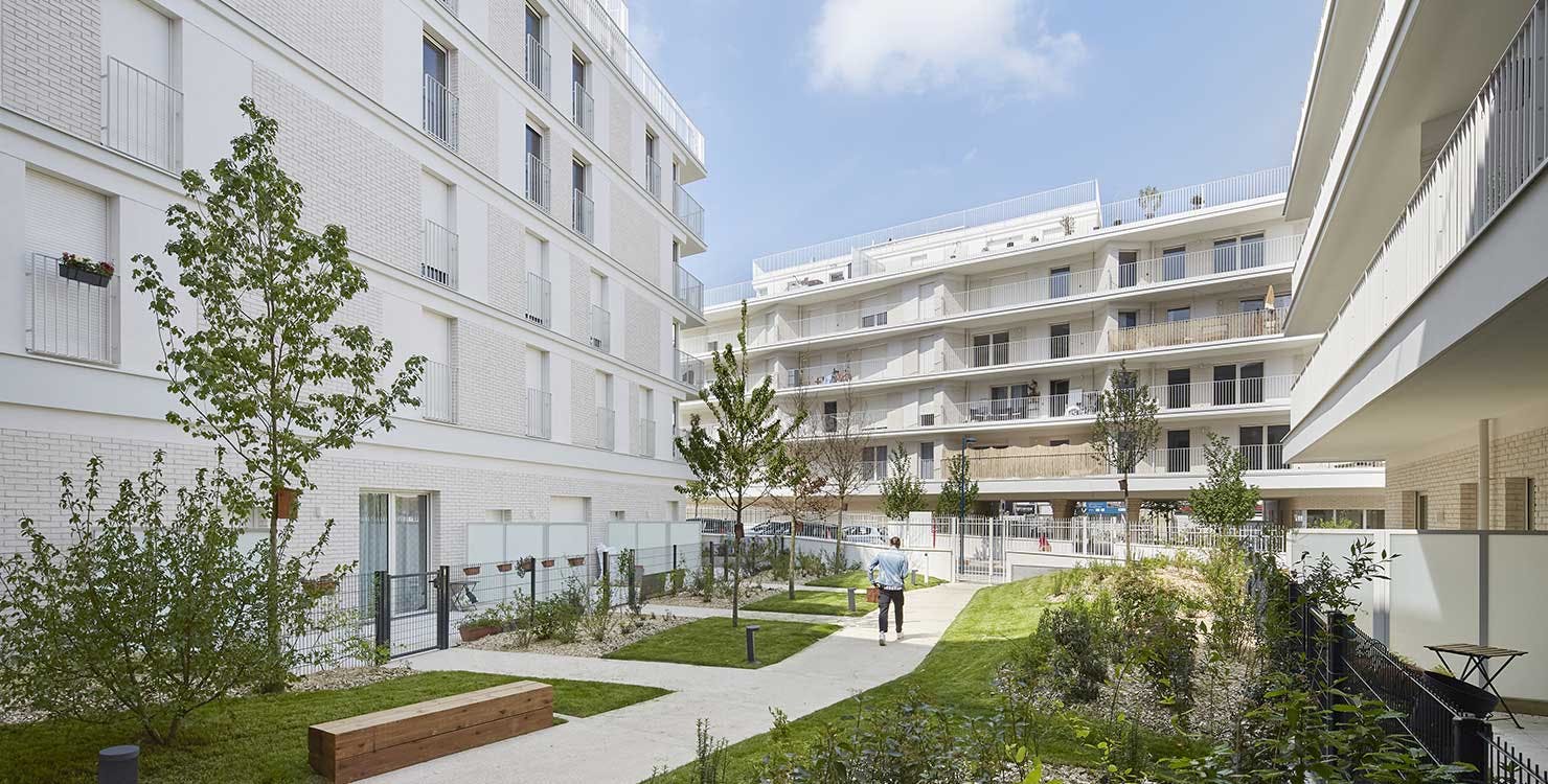 Espaces verts du programme immobilier neuf à Pantin "Rue Edouard Renard"