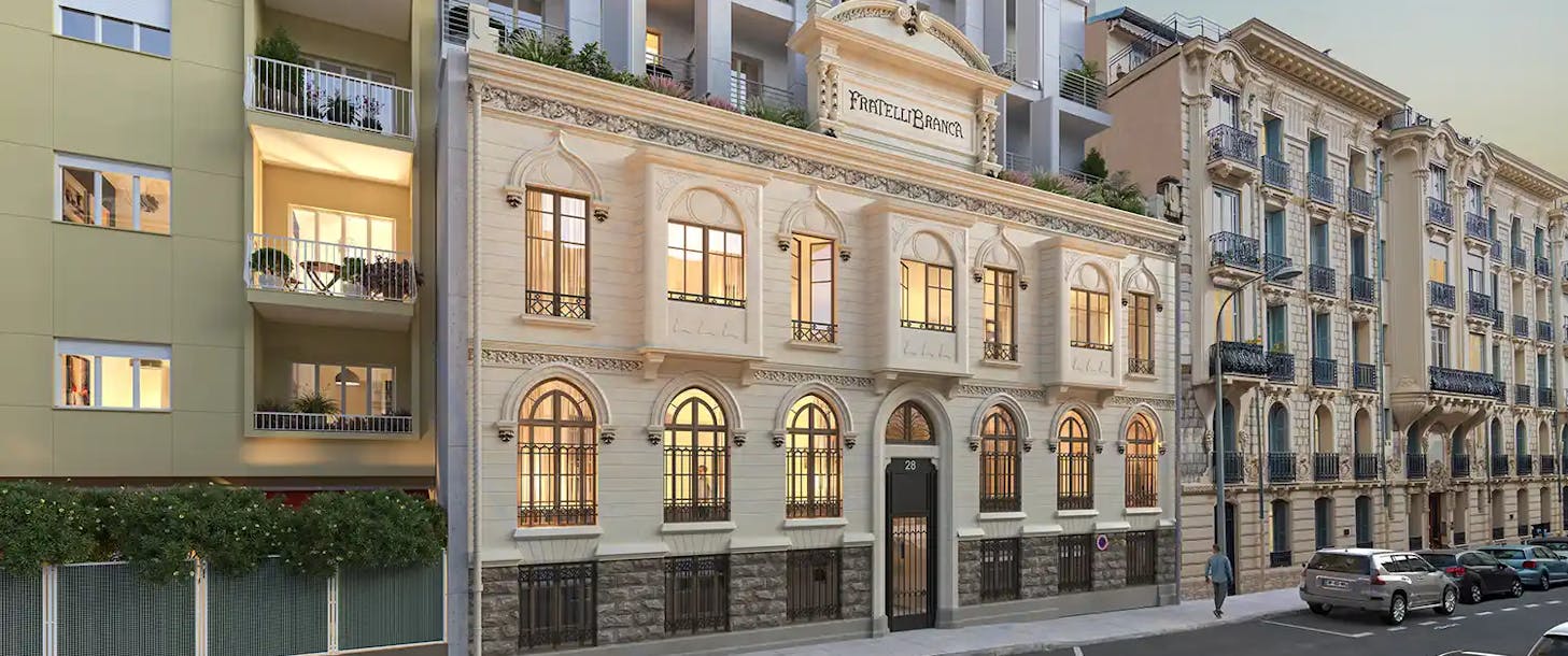 Le programme immobilier neuf à Nice "28 Berlioz - Palais Branca"