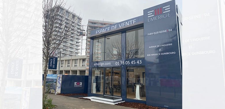 Espace de vente du promoteur immobilier Emerige à Ivry-sur-Seine
