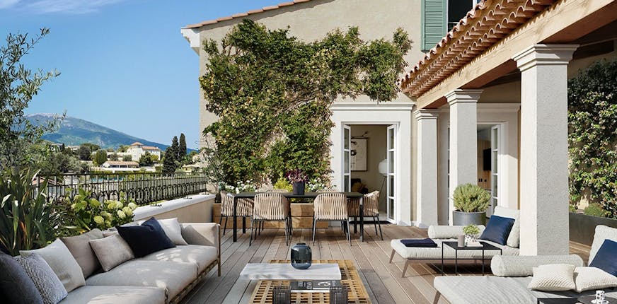 Appartement neuf avec terrasse du programme immobilier Chemin des Comtes de Provence au Rouret 