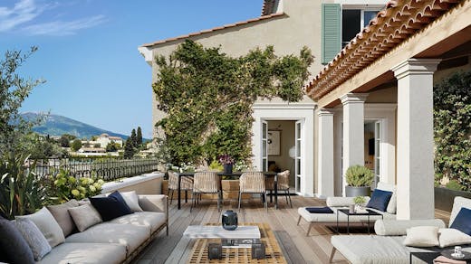 Appartement neuf avec terrasse du programme immobilier Chemin des Comtes de Provence au Rouret 