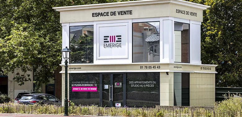 Espace de vente du promoteur immobilier Emerige au Plessis-Robinson