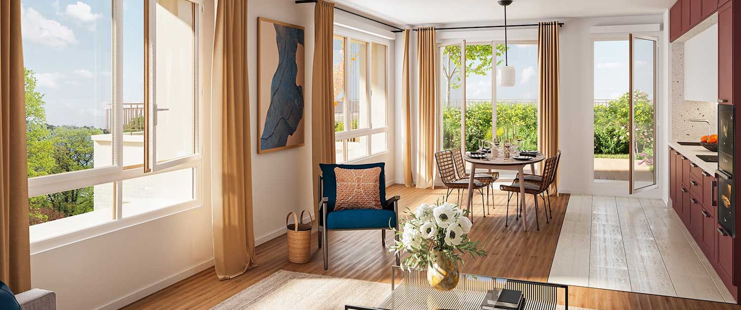 Appartement neuf du programme immobilier à Saint-Ouen-sur-Seine "Square des Docks"