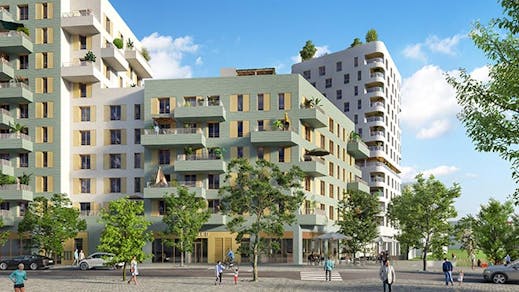Exemple de résidence pour un achat immobilier neuf avec le PTZ à Asnières