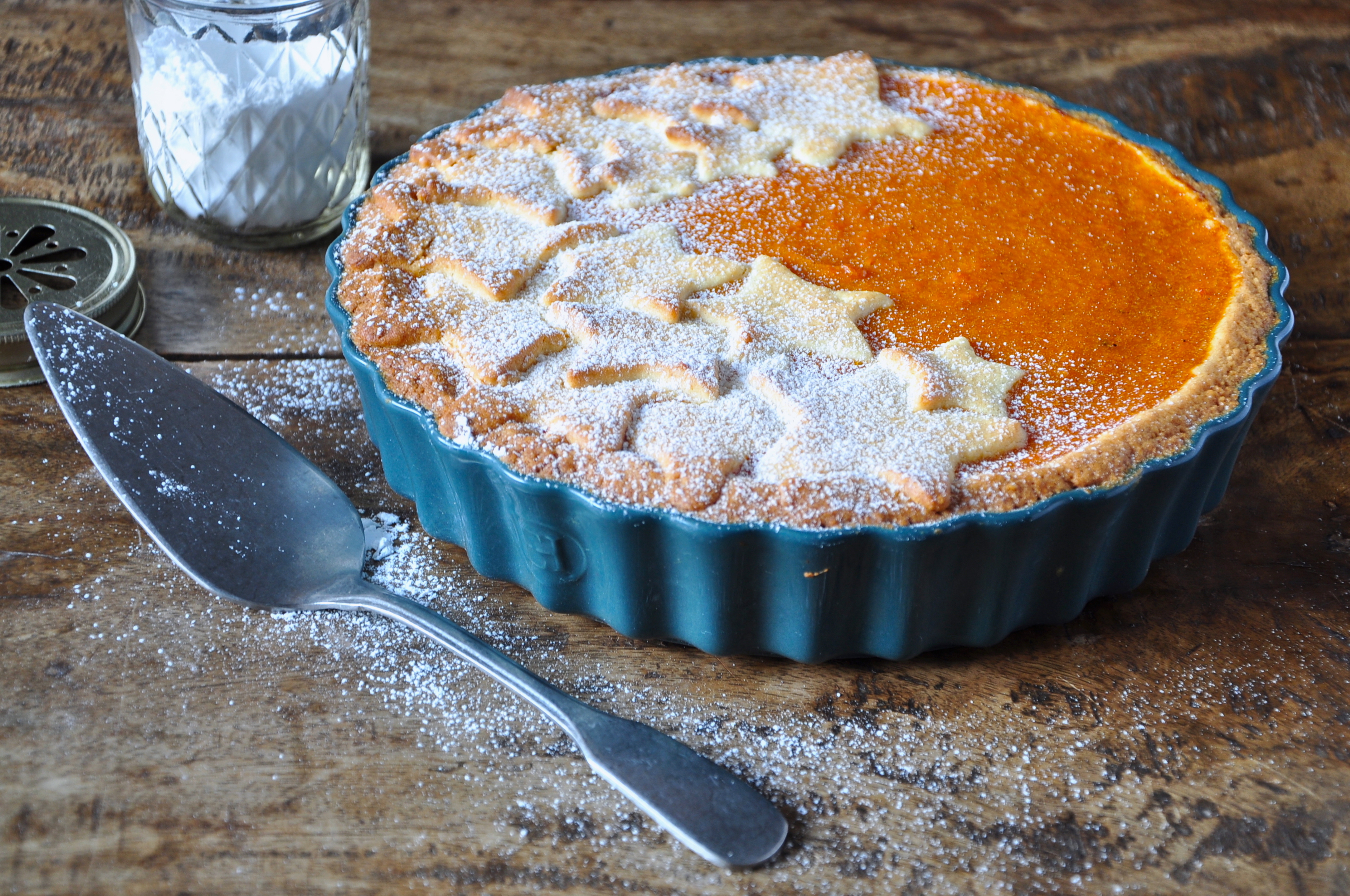 Sweet potato and vanilla pie