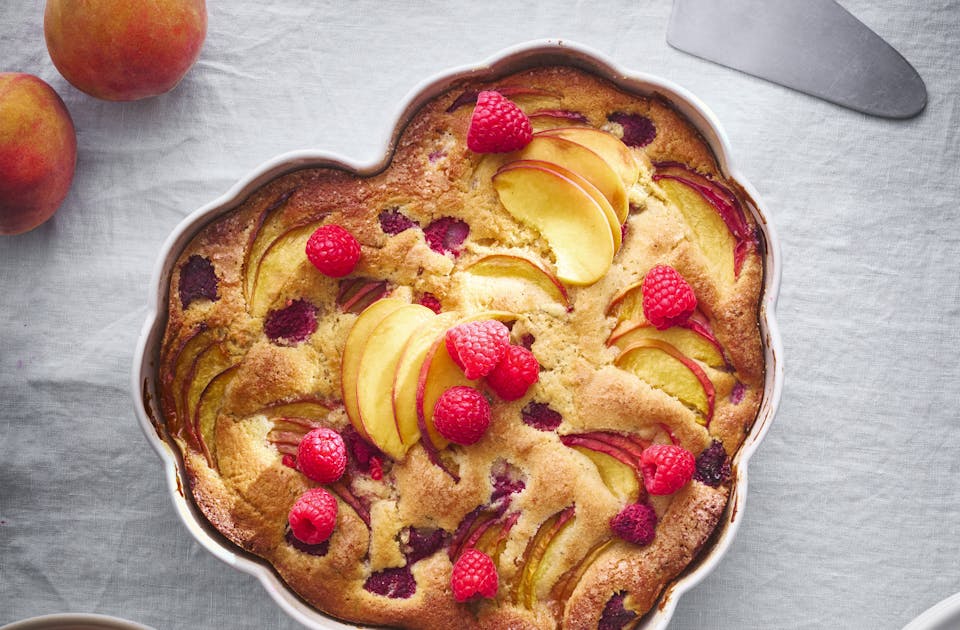 Raspberry and peach fondant